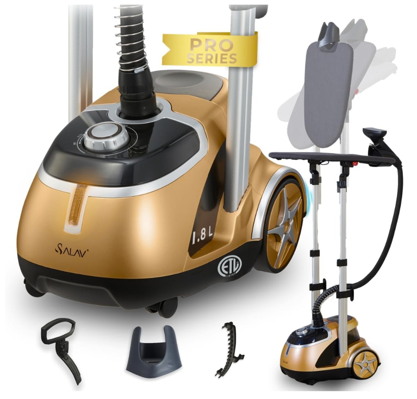 SalavProfessionalGS44withironingboard SALAV - Professional Steamer with Ironing board